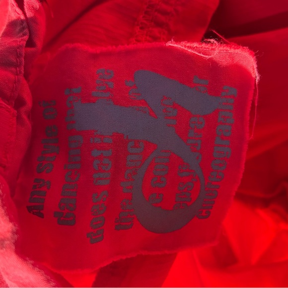 DEHA Lightweight Wide Leg Parachute Pants Red XL - Picture 8 of 11